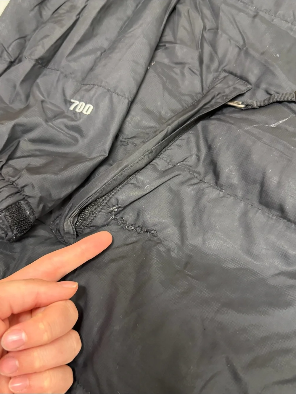 Vtg The North Face 700 Goose Down Nuptse Puffer Jacket Coat Mens XL *FLAWS*